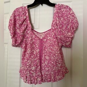 Free People Pink Blouse